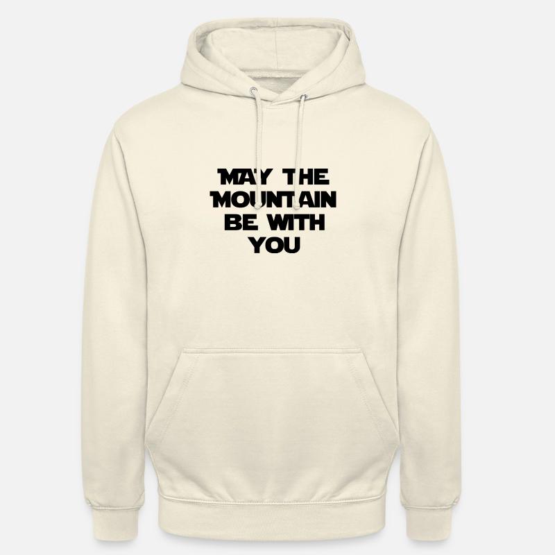 Que la montagne soit avec vous - Sweat-shirt à capuche unisexe - vanille