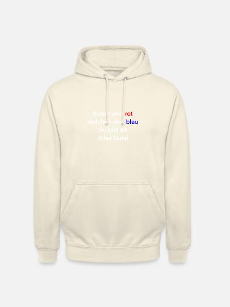 du bist alt - Unisex Hoodie - Vanille-Milchshake