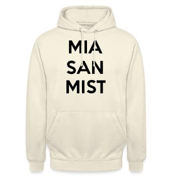 Mia san crap! - Unisex Hoodie - vanilla - Front - Alina (178cm) & Michal (187cm)