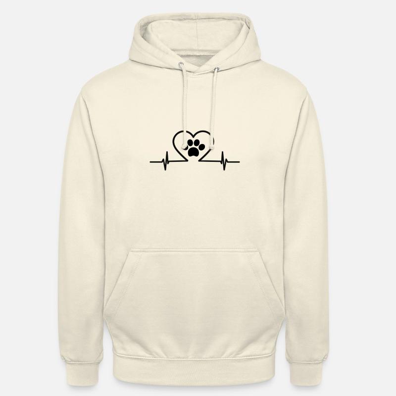 Herzfrequenz Pfote - Unisex Hoodie - undefined
