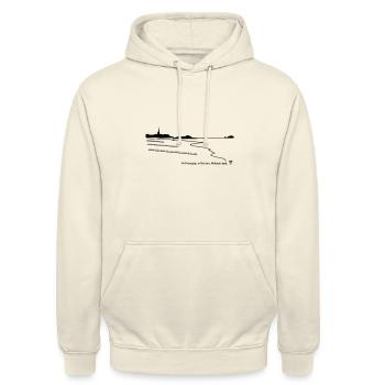 SAINT MALO Intra-muros Fidelis - Sweat-shirt à capuche unisexe - vanille - Devant - Alina (178cm) & Michal (187cm)