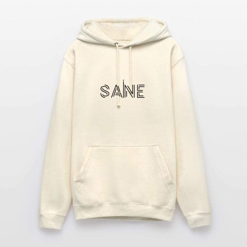 Conception de logo de texte « sain », texte imprimable, déclaration Sweat-shirt à capuche unisexe