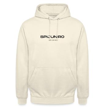 Spijuniro Golubiro - Unisex Hoodie - Vanille-Milchshake - Vorne - Alina (178cm) & Michal (187cm)