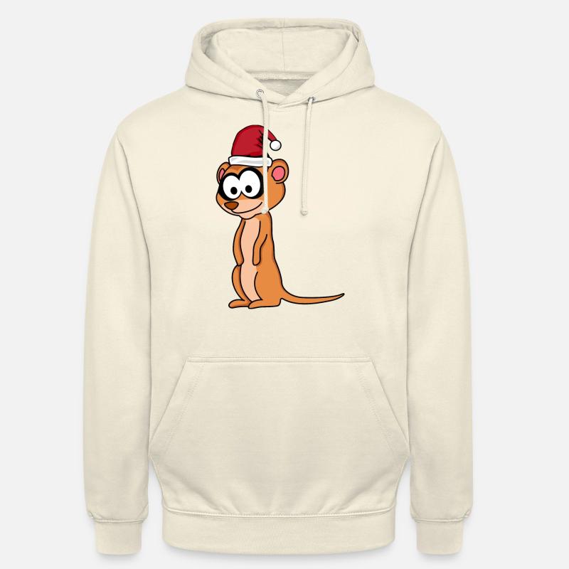 Suricate Comique de Noël - Sweat-shirt à capuche unisexe - vanille