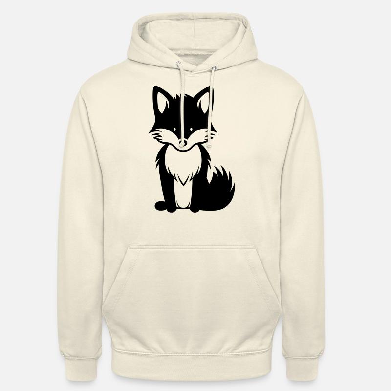 Renard - Sweat-shirt à capuche unisexe - vanille