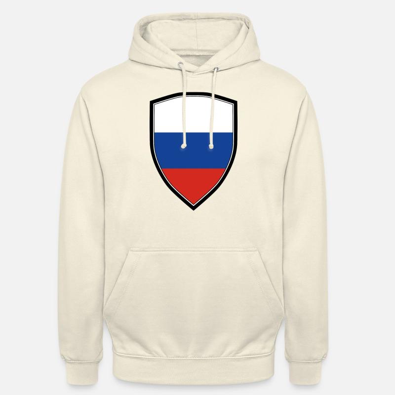 DRAPEAU BLASON DE LA RUSSIE - Sweat-shirt à capuche unisexe - vanille