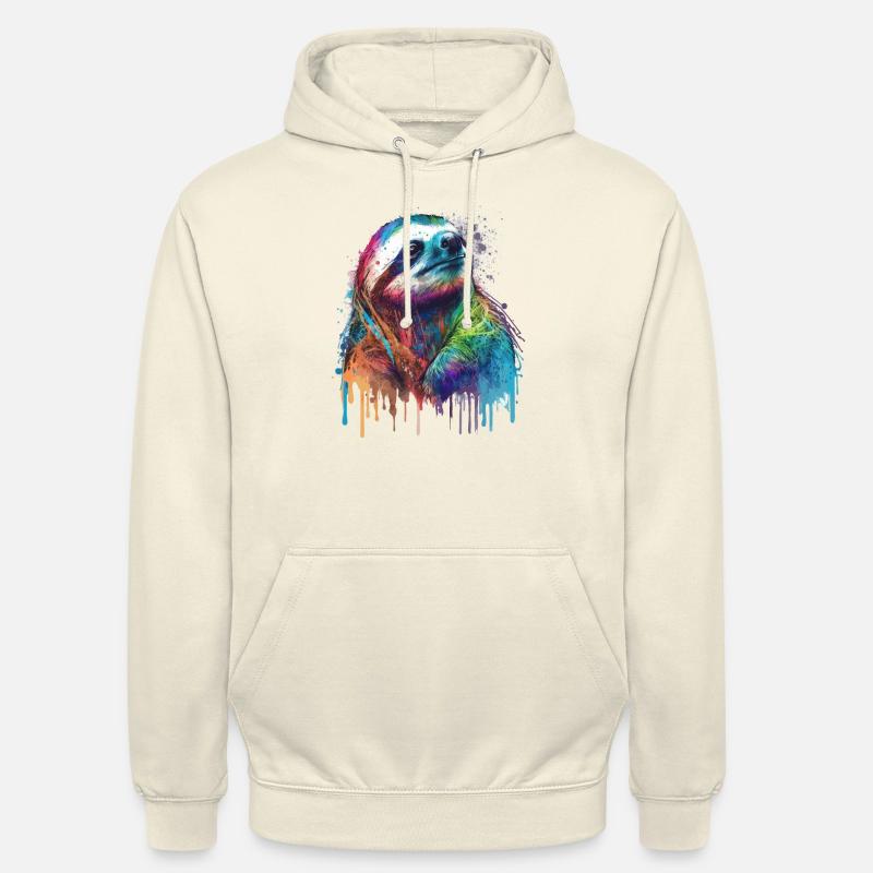 Cool Sloth - Unisex Hoodie - vanilla