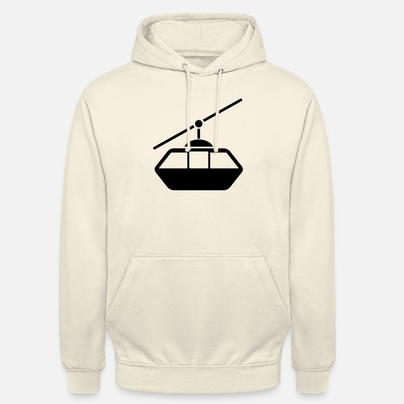 Le téléphérique aérien - Sweat-shirt à capuche unisexe - vanille