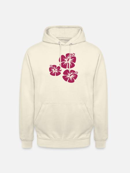 Hibiskus - Unisex Hoodie - Vanille-Milchshake