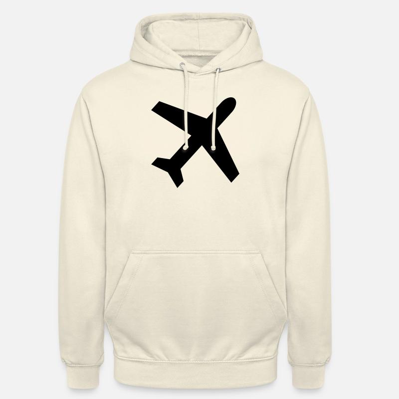 Avion - Sweat-shirt à capuche unisexe - vanille