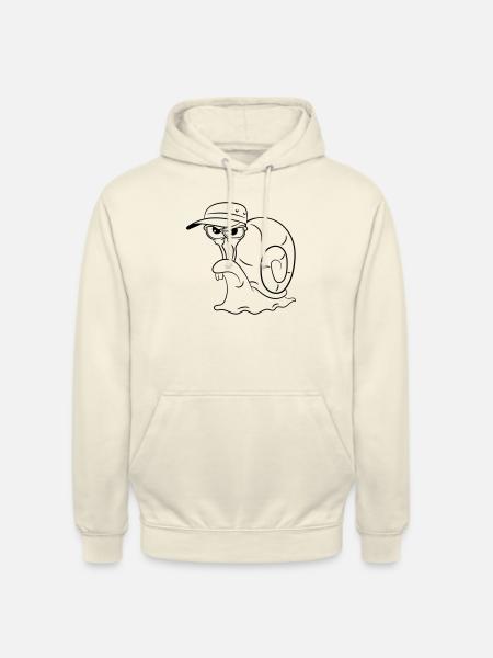 Snail funny evil - Unisex Hoodie - vanilla