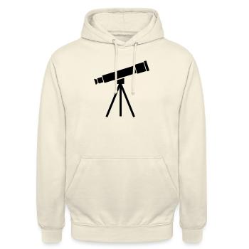 Teleskop - Unisex Hoodie - Vanille-Milchshake - Vorne - Alina (178cm) & Michal (187cm)