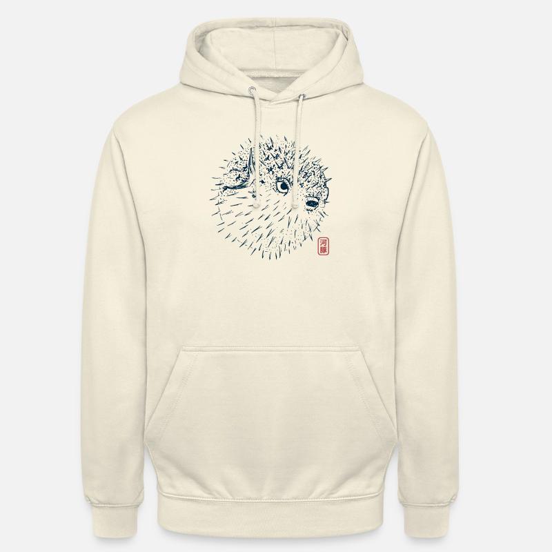 Poisson-globe - Sweat-shirt à capuche unisexe - vanille