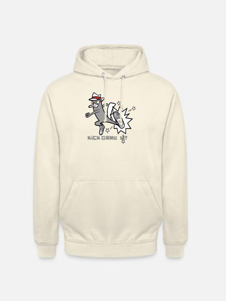 Kick Game Lit – Style de baskets urbaines - Sweat-shirt à capuche unisexe - vanille