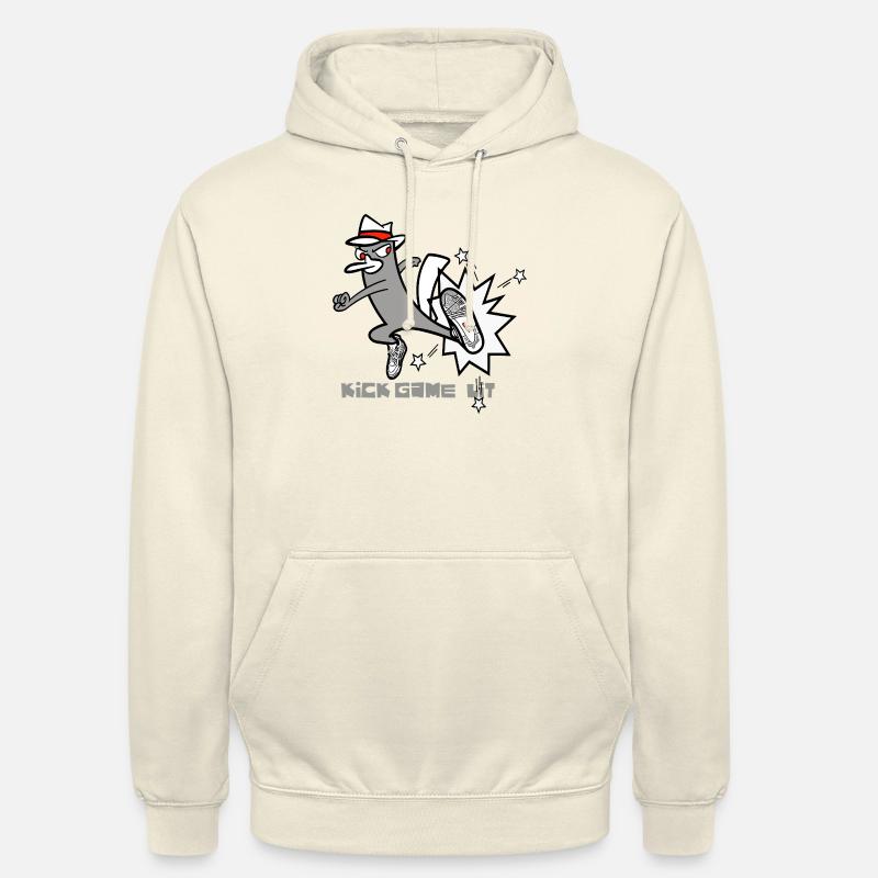 Kick Game Lit – Style de baskets urbaines - Sweat-shirt à capuche unisexe - vanille