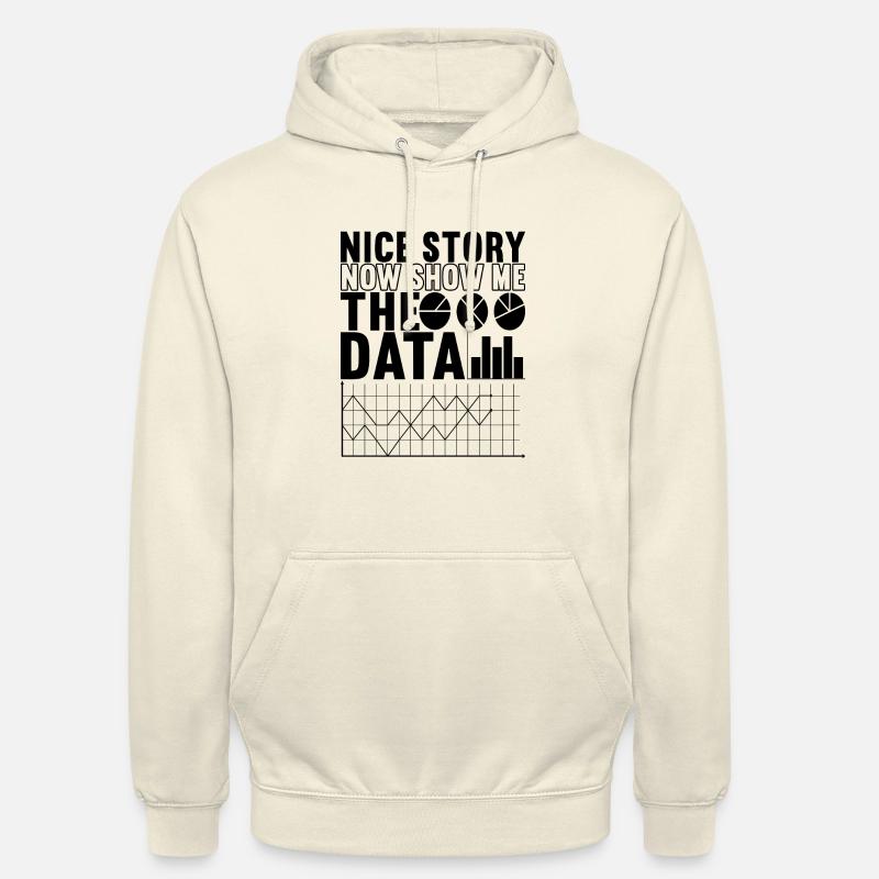 Analyste de données Data Scientist - Sweat-shirt à capuche unisexe - vanille