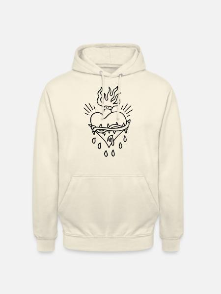 Herzen - Unisex Hoodie - Vanille-Milchshake