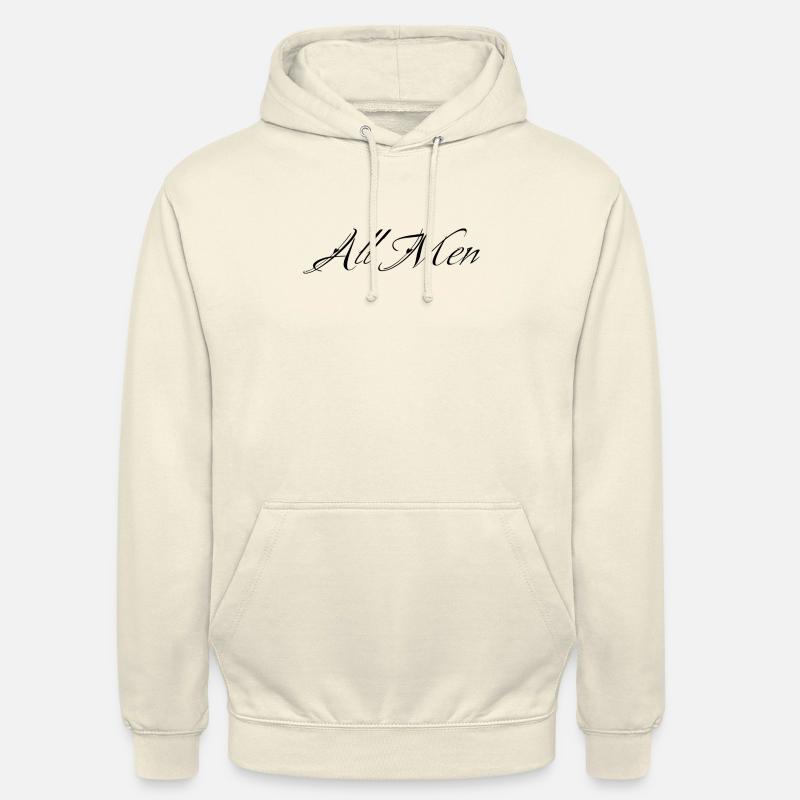 all men - Sweat-shirt à capuche unisexe - vanille