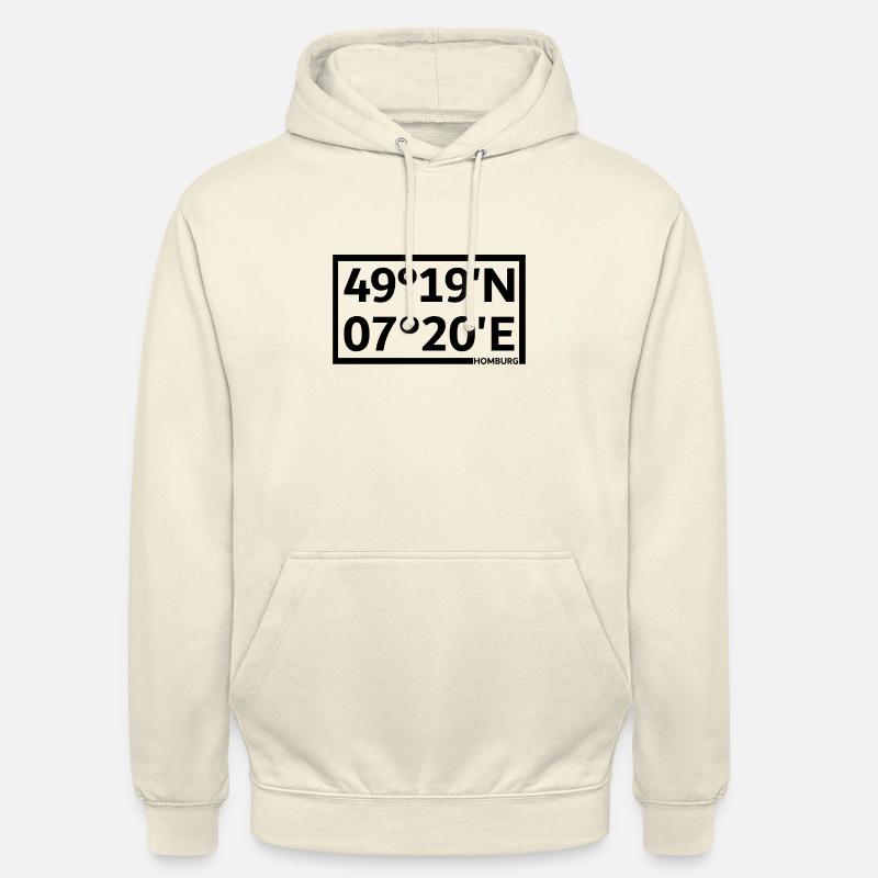 Coordonnées de Homburg - Sweat-shirt à capuche unisexe - vanille