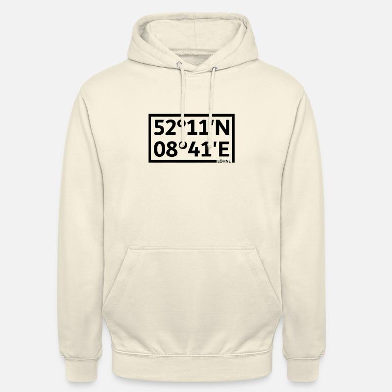 Coordonnées salariales - Sweat-shirt à capuche unisexe - vanille