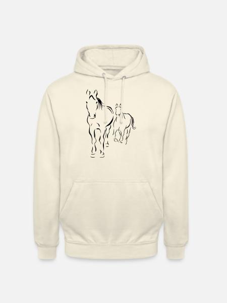 PFerde - Unisex Hoodie - Vanille-Milchshake
