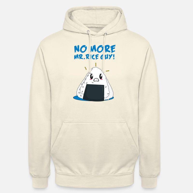Drôle No More Rice Guy - Sweat-shirt à capuche unisexe - vanille