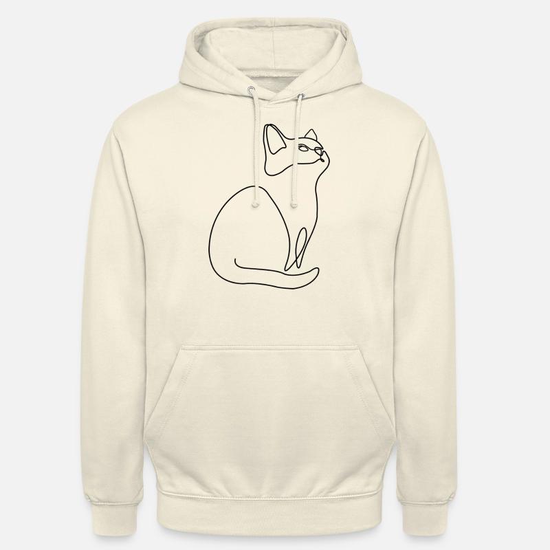 Chaton Chat Chat - Sweat-shirt à capuche unisexe - vanille