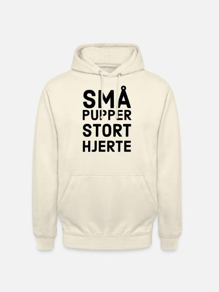 Small tits big heart - Unisex Hoodie - vanilla