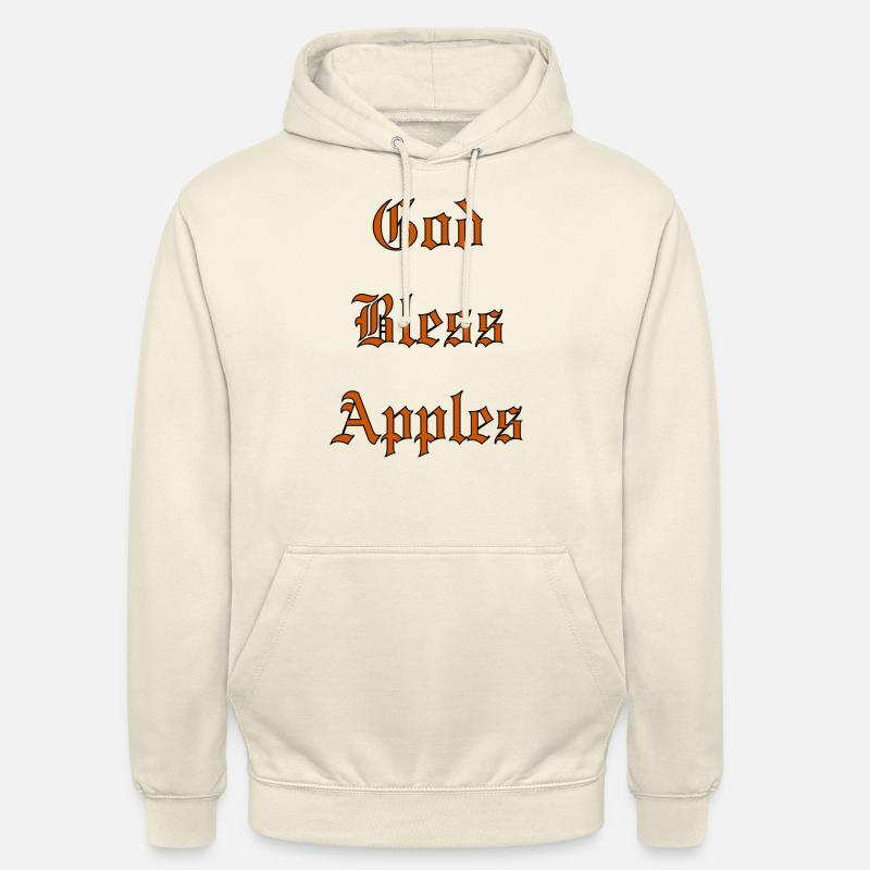 GodBlessApples - Sweat-shirt à capuche unisexe - vanille