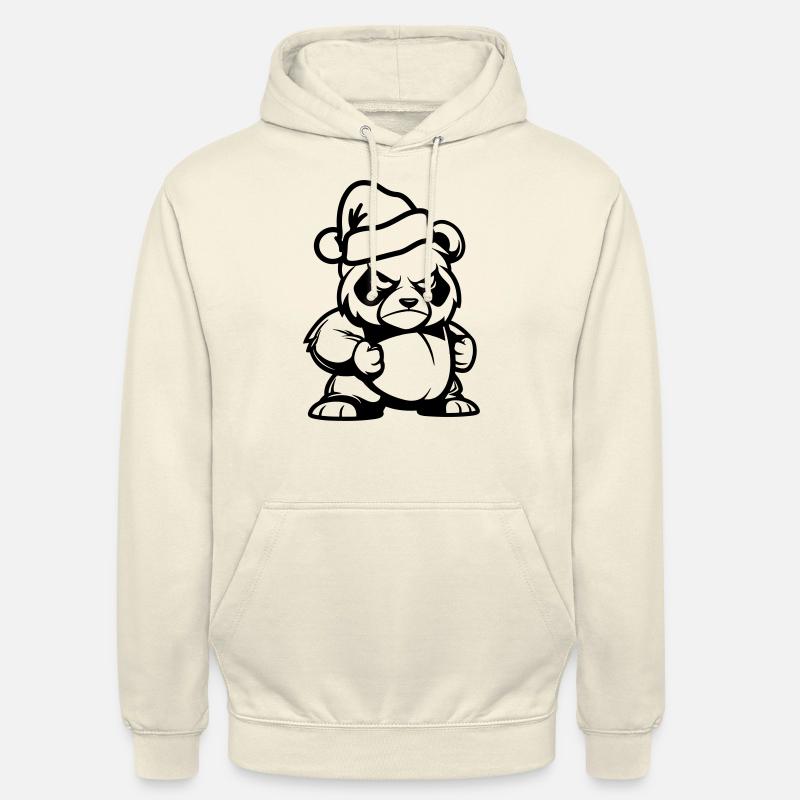 Panda Bear Christmas Comic - Unisex Hoodie - vanilla