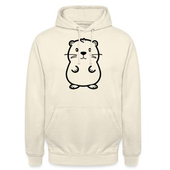 Bieber - Unisex Hoodie - Vanille-Milchshake - Vorne - Alina (178cm) & Michal (187cm)