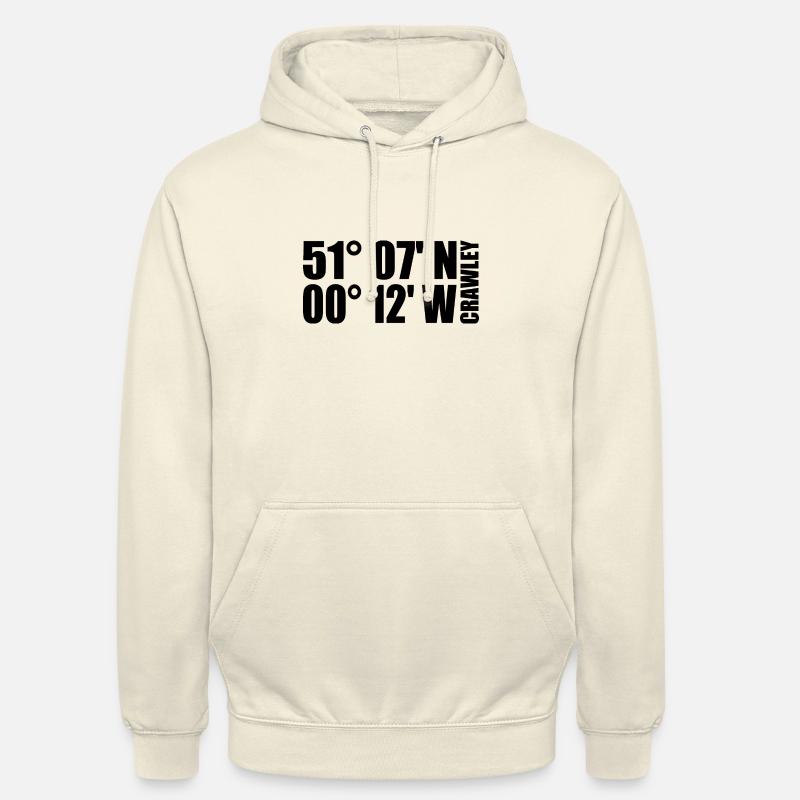 Coordonnées de Crawley - Sweat-shirt à capuche unisexe - vanille