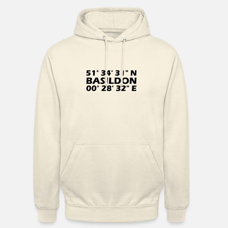 Basildon Coordinates - Unisex Hoodie - vanilla