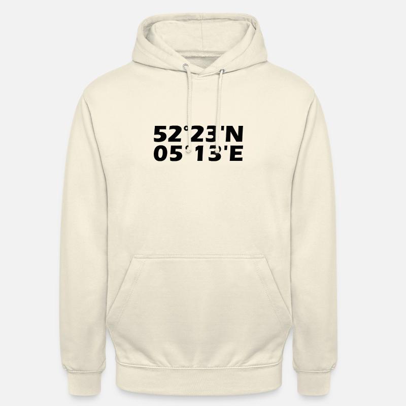 Almere coordinates - Unisex Hoodie - vanilla
