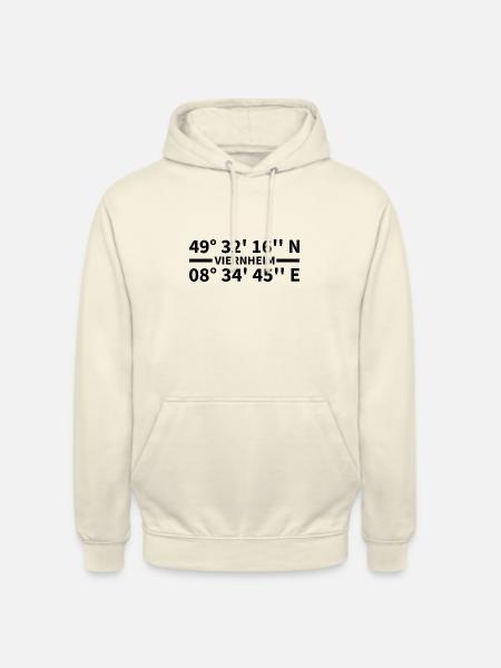 Viernheim coordinates - Unisex Hoodie - vanilla