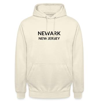 Newark New Jersey USA - Unisex Hoodie - Vanille-Milchshake - Vorne - Alina (178cm) & Michal (187cm)