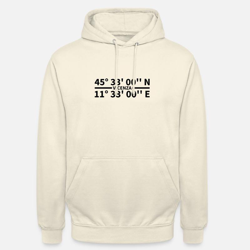 Vicence coordonne - Sweat-shirt à capuche unisexe - vanille