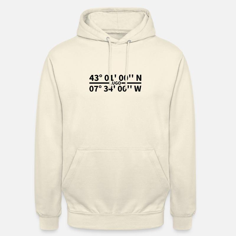 Coordonnées de Lugo - Sweat-shirt à capuche unisexe - vanille