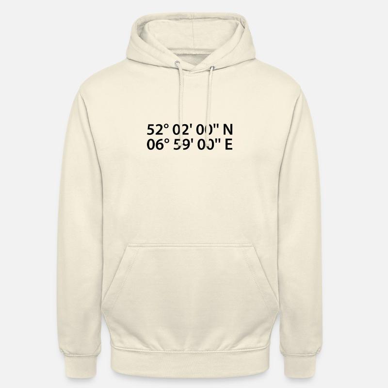 Coordonnées de Leverkusen - Sweat-shirt à capuche unisexe - vanille
