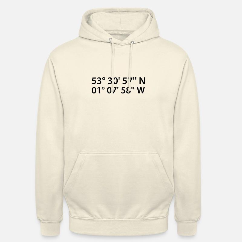 Coordonnées de Doncaster - Sweat-shirt à capuche unisexe - vanille