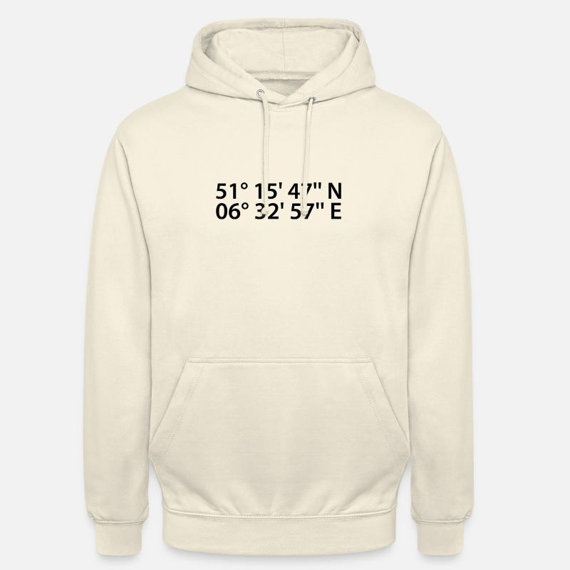 Coordonnées de Willich - Sweat-shirt à capuche unisexe - vanille