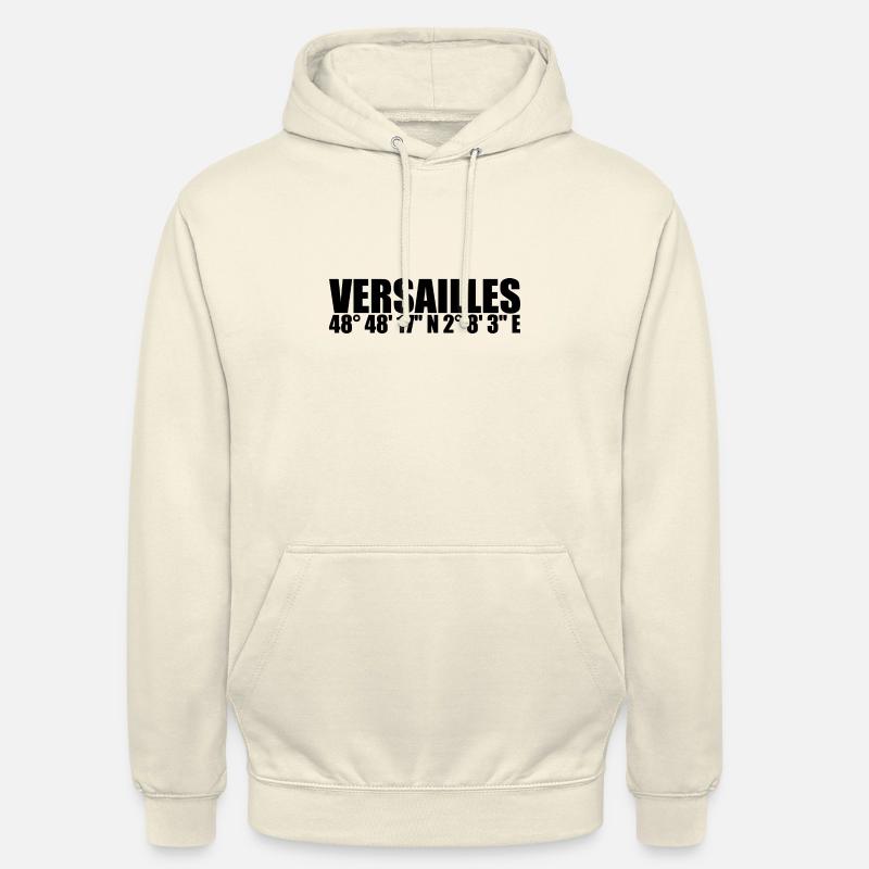 Coordonnées de Versailles - Sweat-shirt à capuche unisexe - vanille