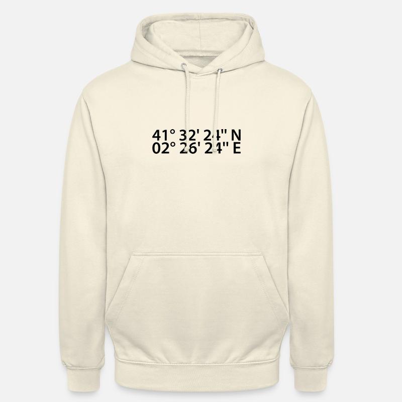 Coordonnées mataró - Sweat-shirt à capuche unisexe - vanille