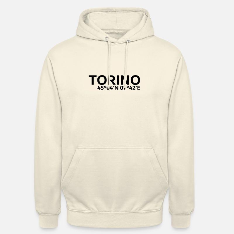 Le coordinate di Torino - Felpa con cappuccio unisex - milkshake