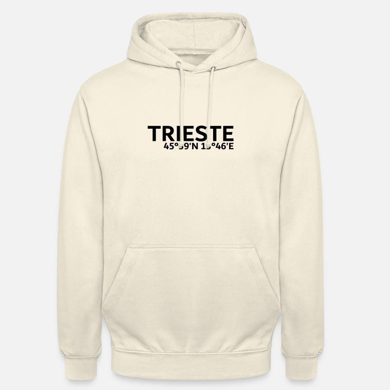 Trieste coordinates - Unisex Hoodie - vanilla