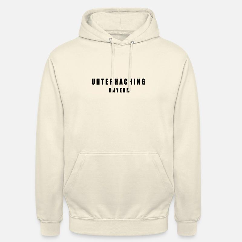 Unterhaching Bavière - Sweat-shirt à capuche unisexe - vanille