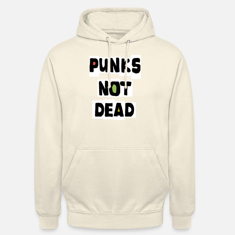 PUNKS NOT DEAD Skater Punk Punks Oi - Sweat-shirt à capuche unisexe - vanille