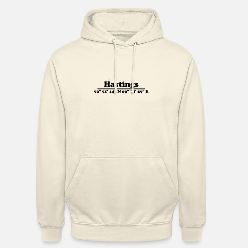 Coordonnées de Hastings - Sweat-shirt à capuche unisexe - vanille