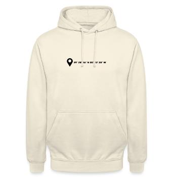 Coordonnées de Valence - Sweat-shirt à capuche unisexe - vanille - Devant - Alina (178cm) & Michal (187cm)