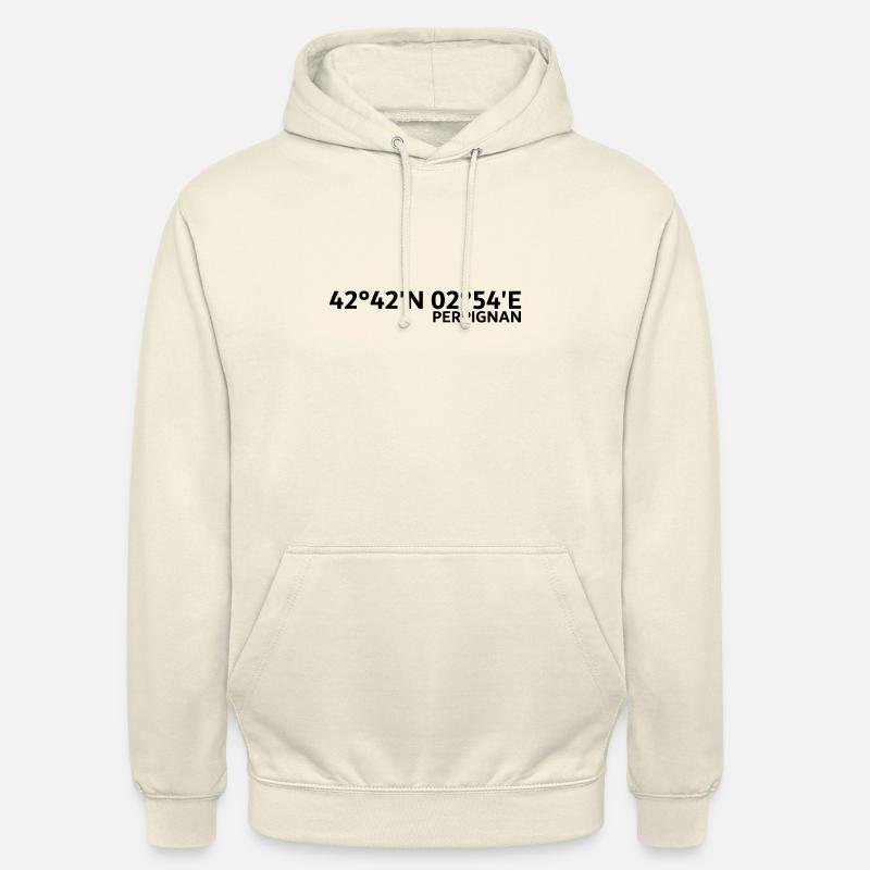 Perpignan coordinates - Unisex Hoodie - vanilla